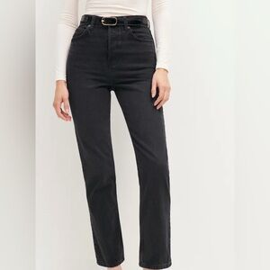 Reformation Cynthia Jeans black (vana color)